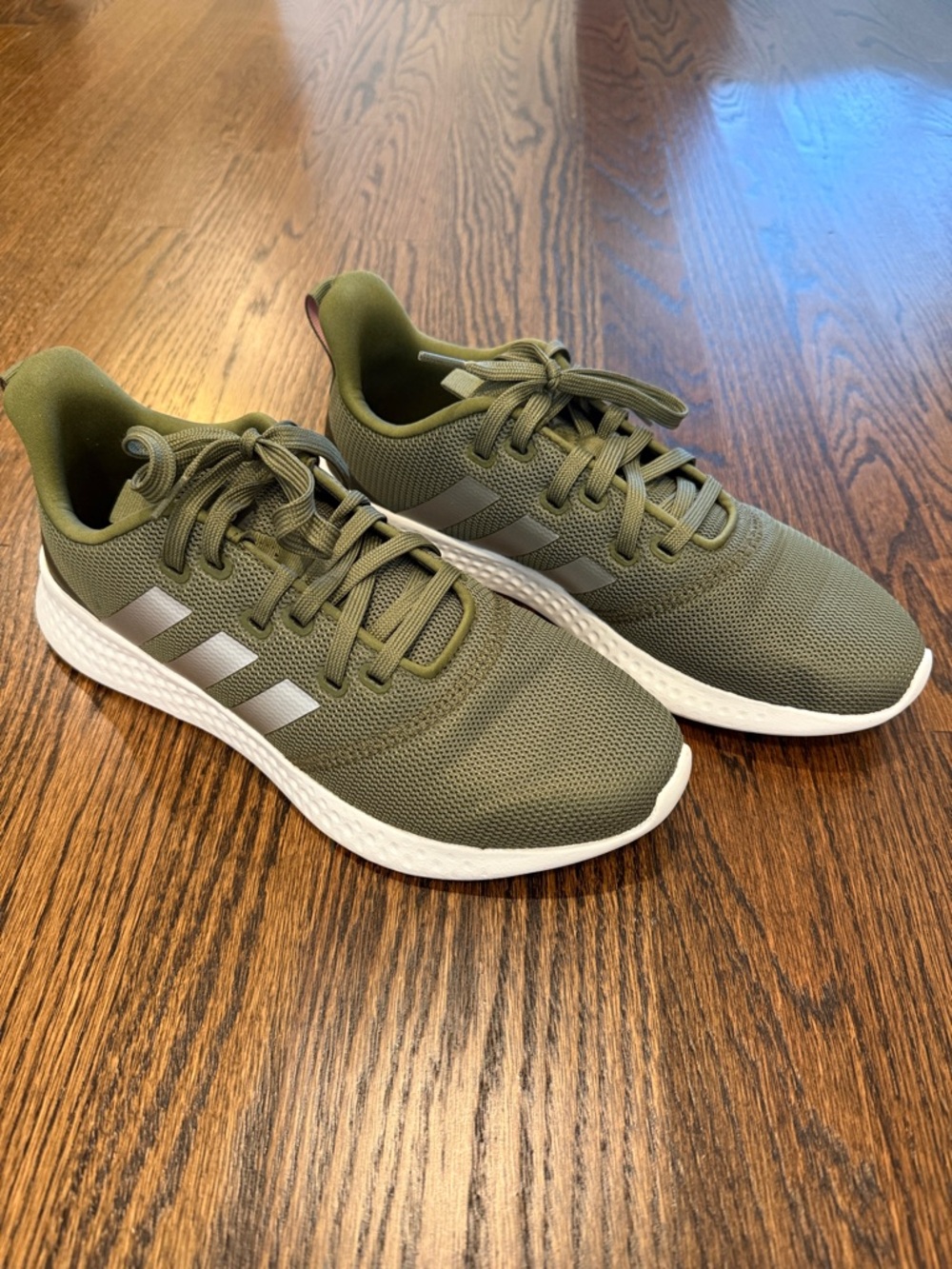 Adidas Women's Puremotion GX5629 Olive Green Running Shoes Size 9